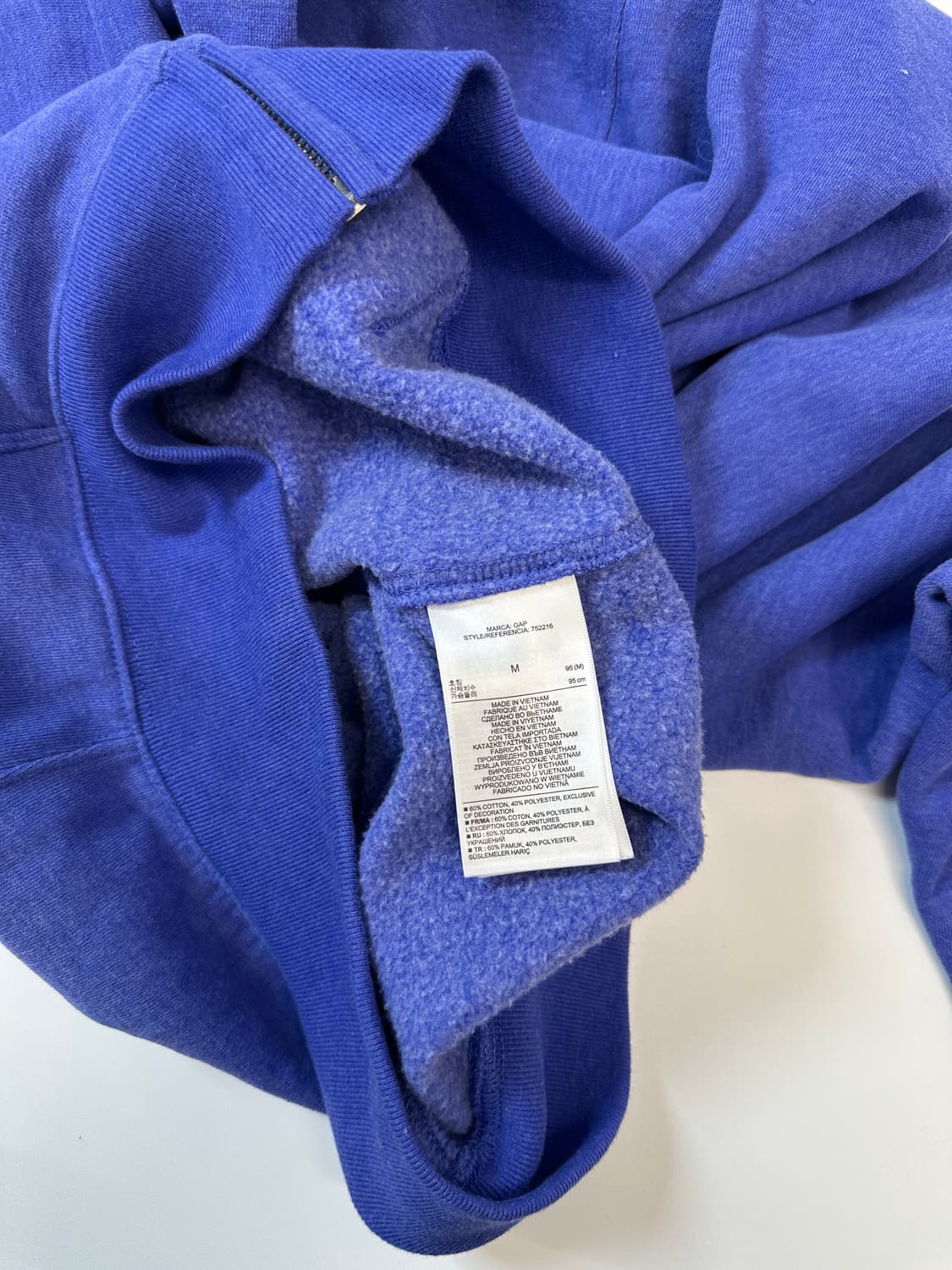 갭 스펠로고 후드집업 보카시퍼플 m 상품이미지5