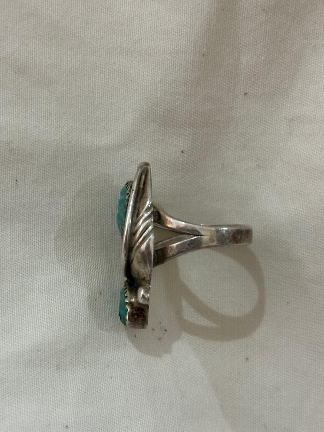 TTF✳️빈티지 네이티브 아메리칸 터키석 실버링 상품이미지6