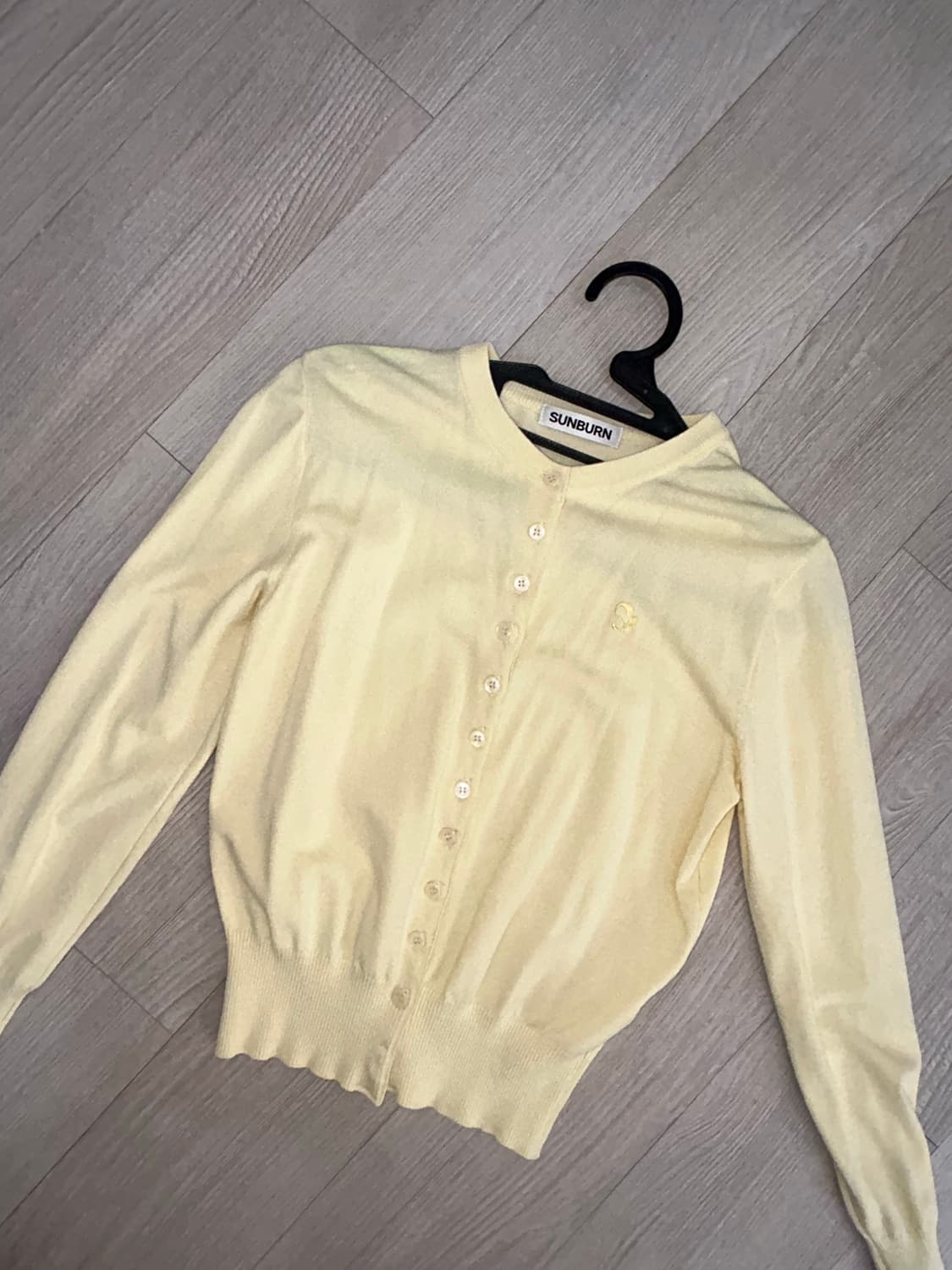 썬번프로젝트 라운드 넥 가디건 레몬 상품이미지2