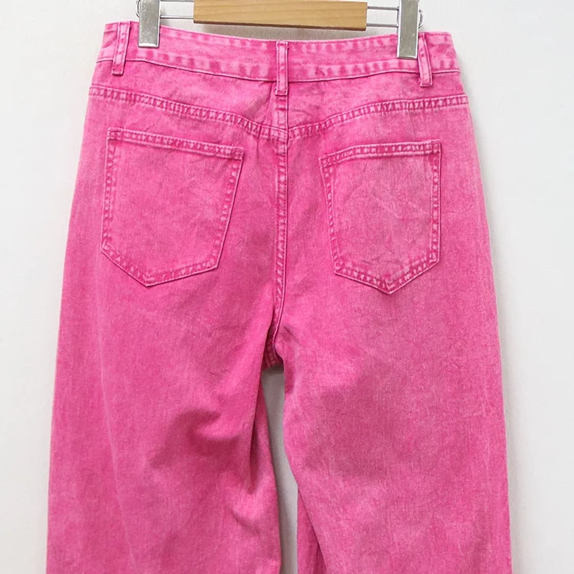 쉬인 핫핑크 디스트로이드 팬츠 67092 상품이미지5