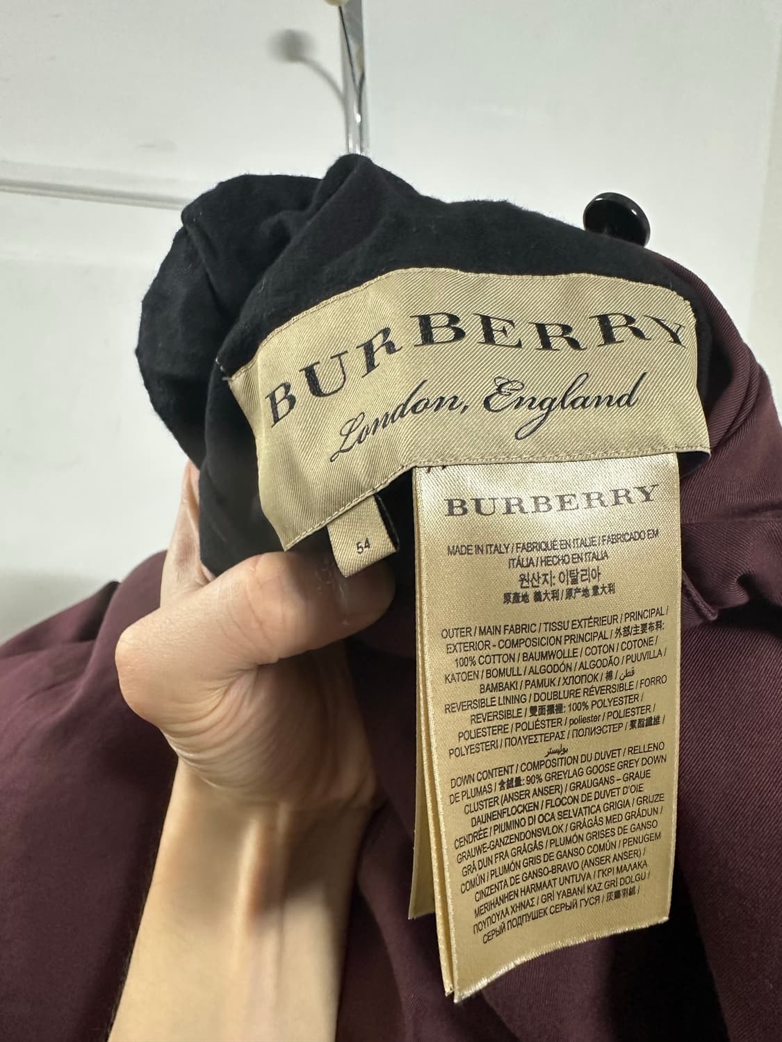 버버리 리버시블 패딩 코트 상품이미지6