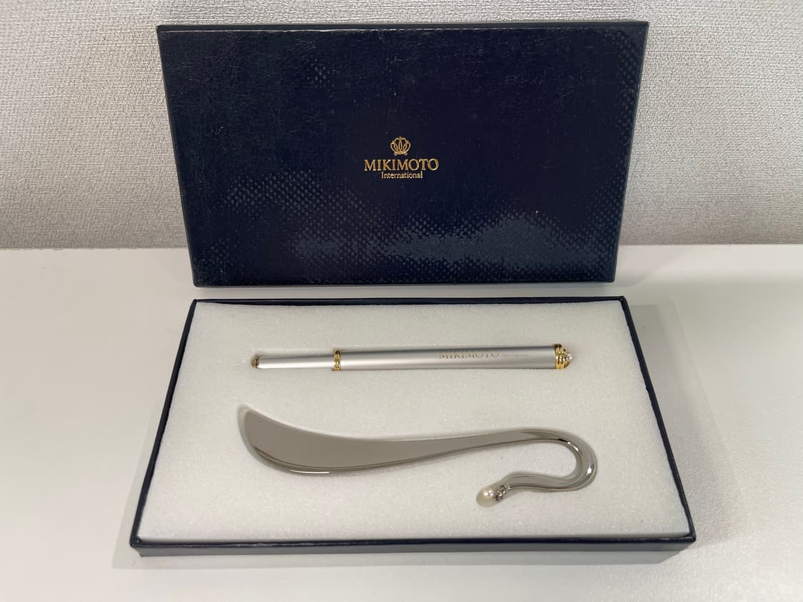 미키모토 펄 진주 장식 볼펜, 북마크 세트 MIKIMOTO 상품이미지1