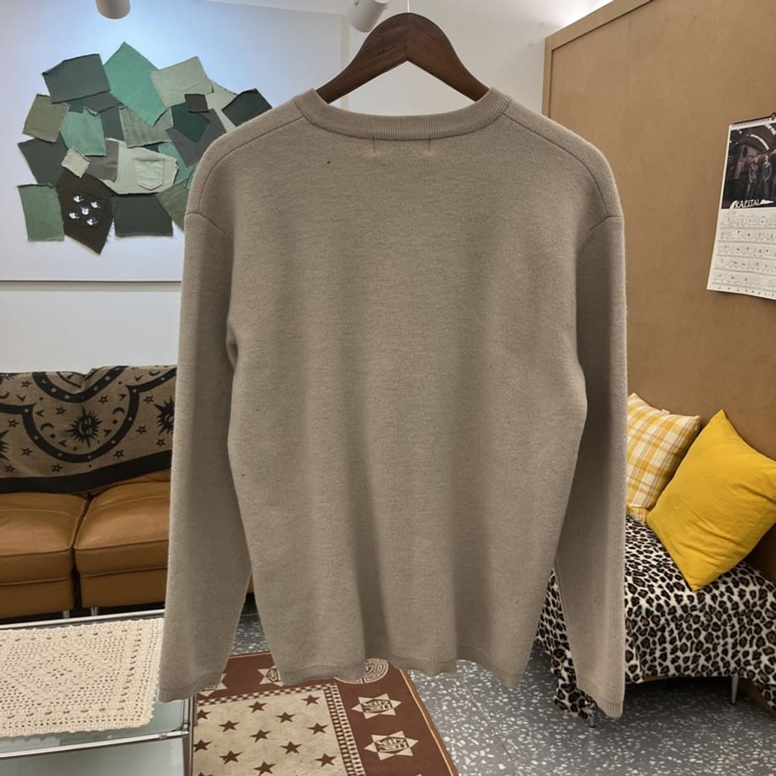 쿠어 빈티지 모던 캐주얼 베이직 니트 95 C09877 상품이미지4