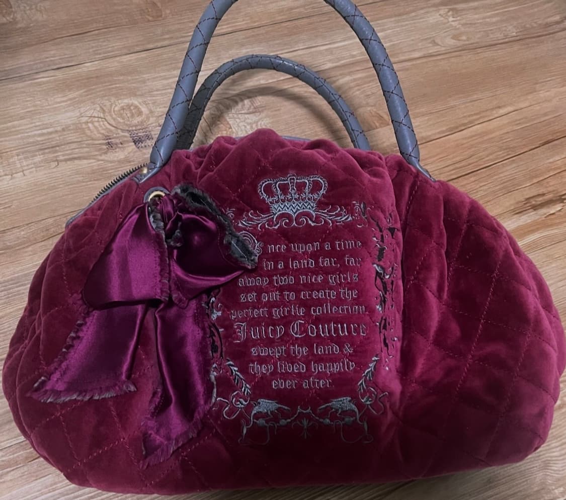 쥬시꾸뛰르 레드 벨벳 보부상 백 상품이미지1