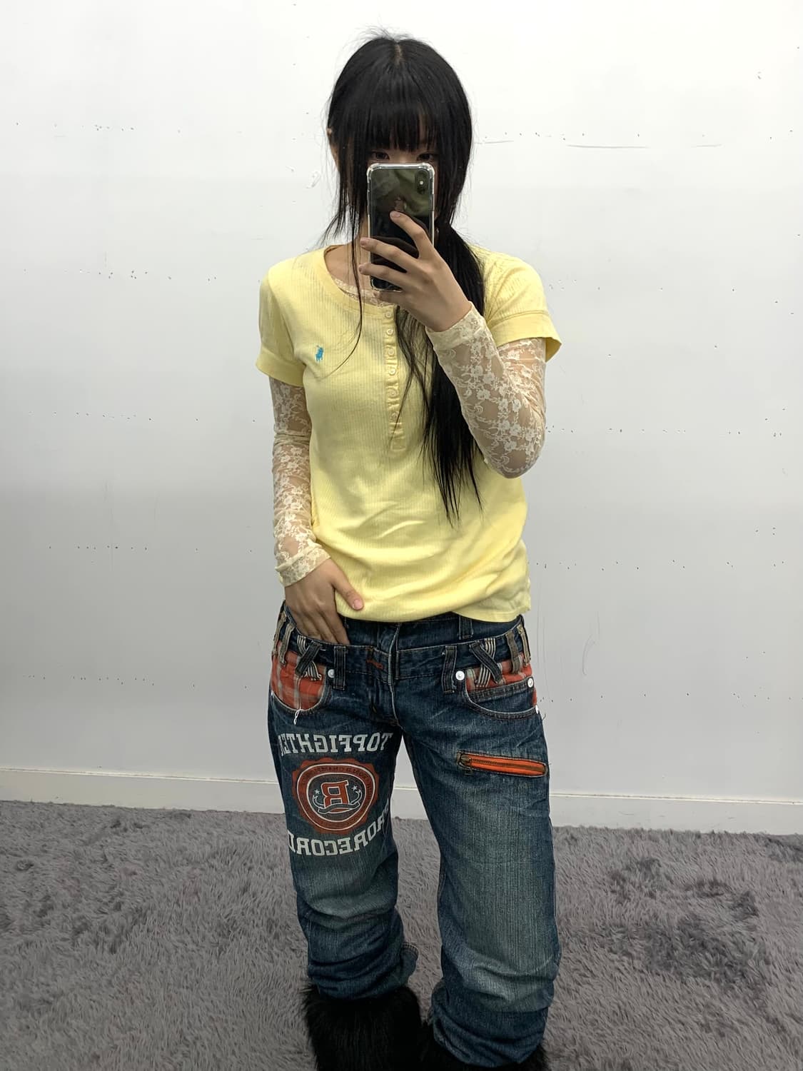 폴로 랄프로렌 옐로우 가디건 상품이미지1