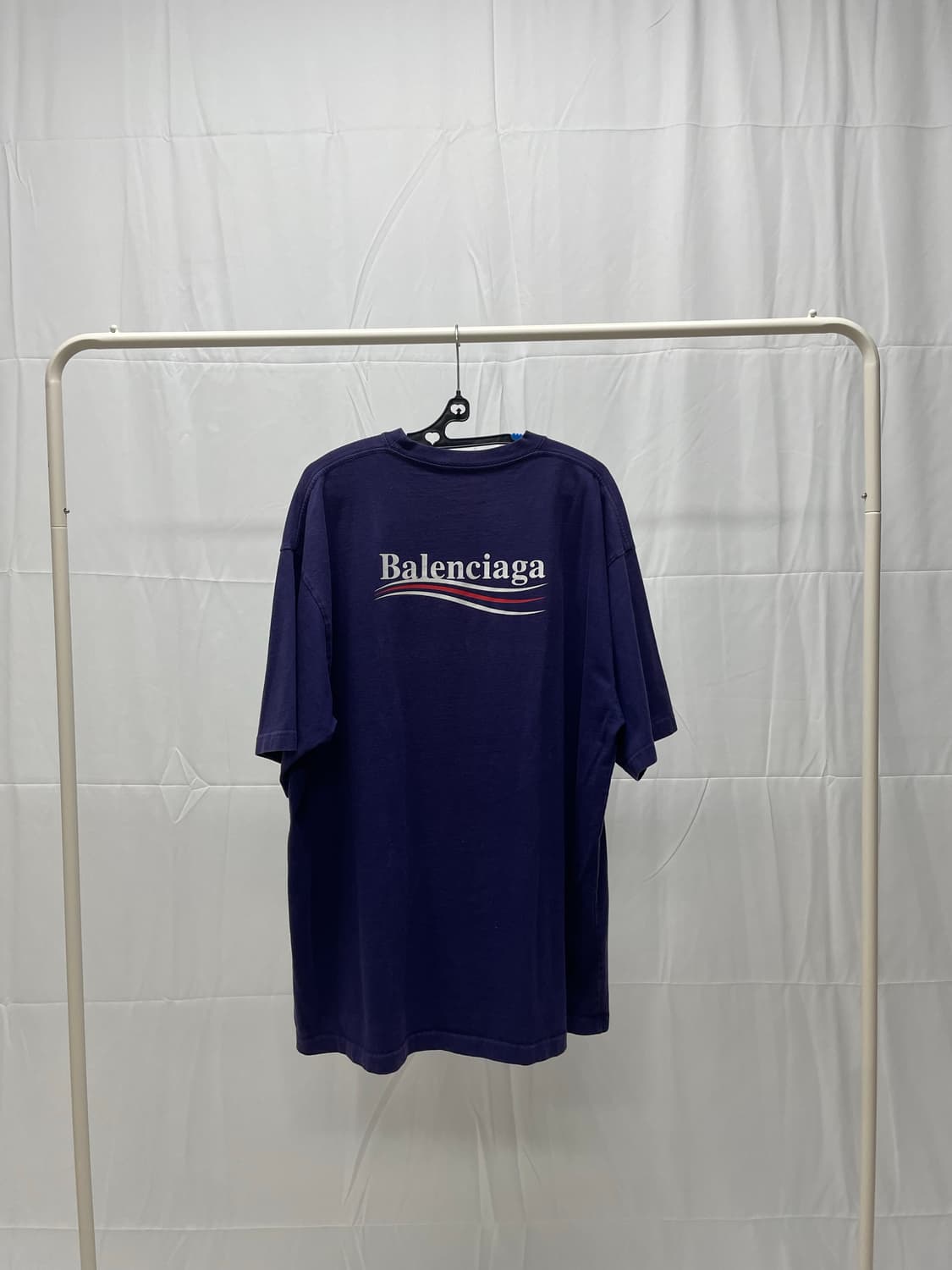 발렌시아가 웨이브 로고 반팔 티셔츠 [L] 상품이미지2