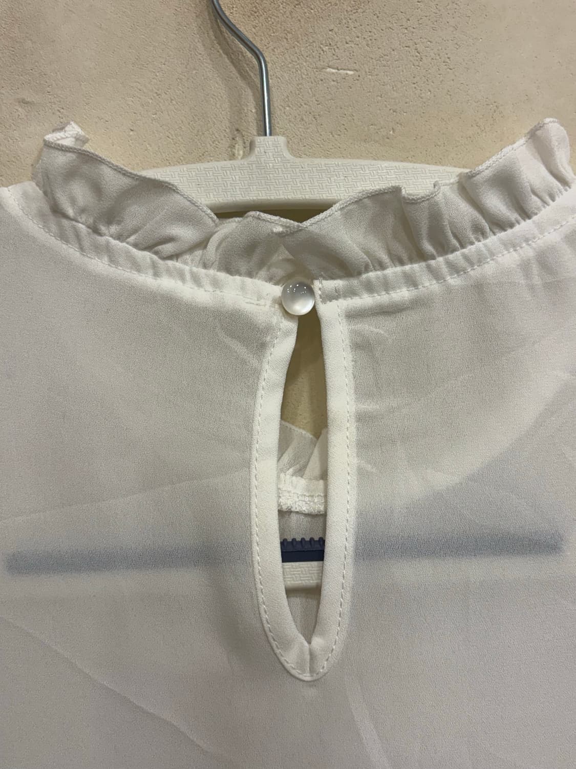 일본빈티지 화이트 레이스 블라우스 상품이미지2