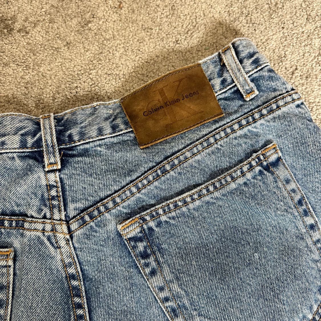 캘빈클라인 더블 스톤 워시 숏 데님 팬츠(30) 상품이미지2