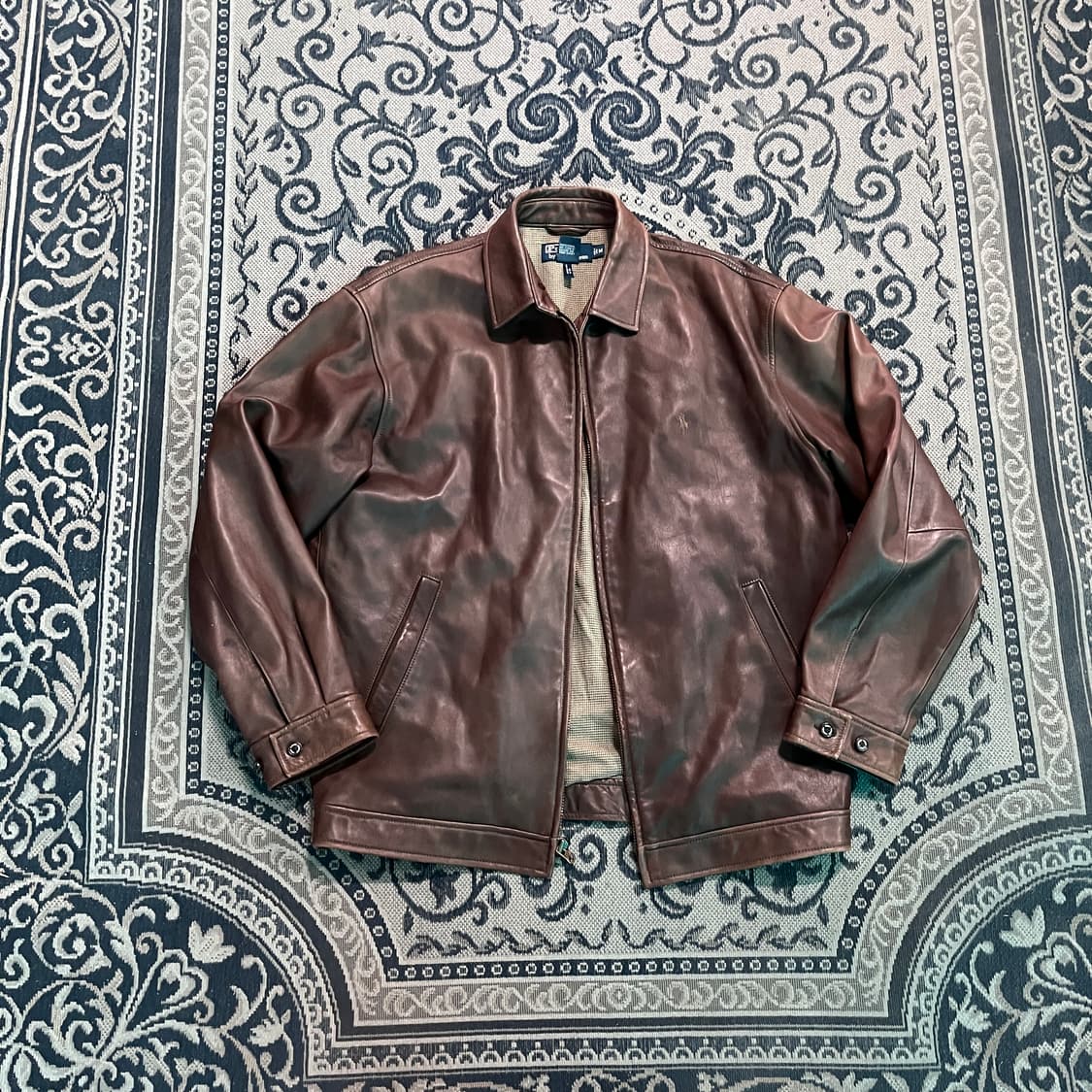 M 폴로 레더 블루종/W2688 상품이미지1