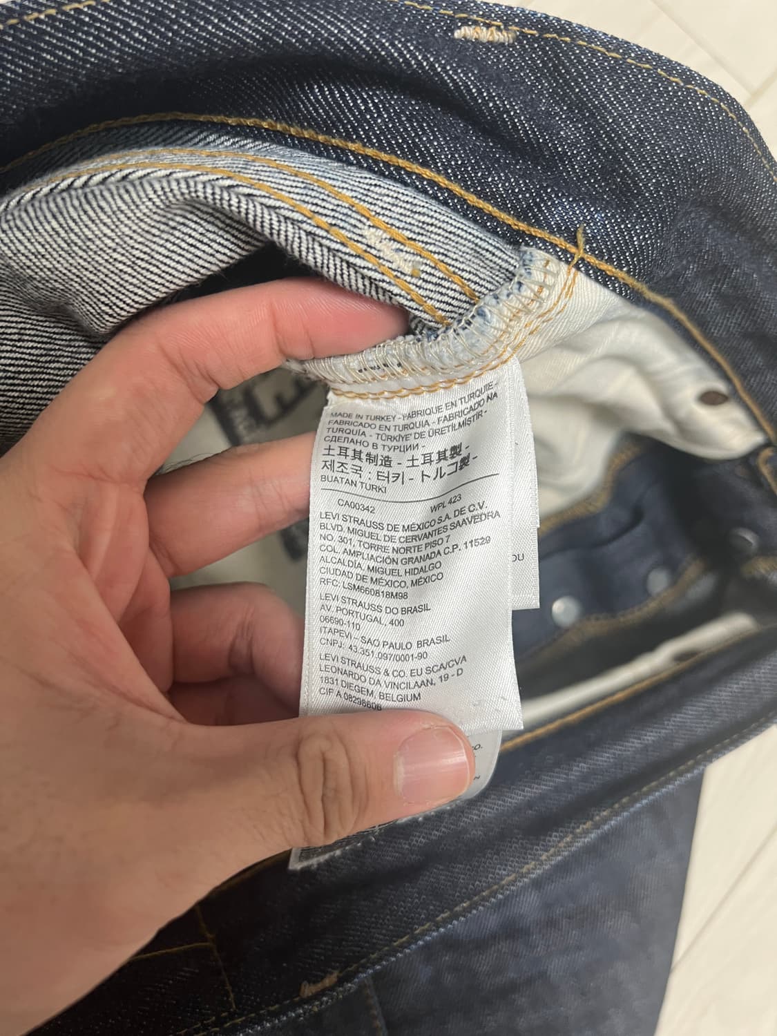 택포12) 리바이스 LVC 47501 리지드 32x34 실측30x32 상품이미지6