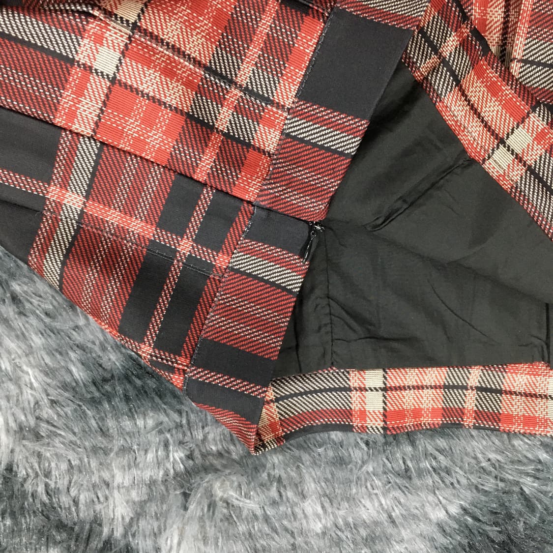 투티/0161 체크 플리츠 스커트 y2k 상품이미지2