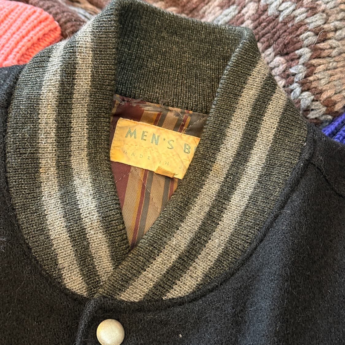 1983 맨즈 비기 타케오 키쿠치 카우레더 아카이브 바시티 자켓 M L 상품이미지6