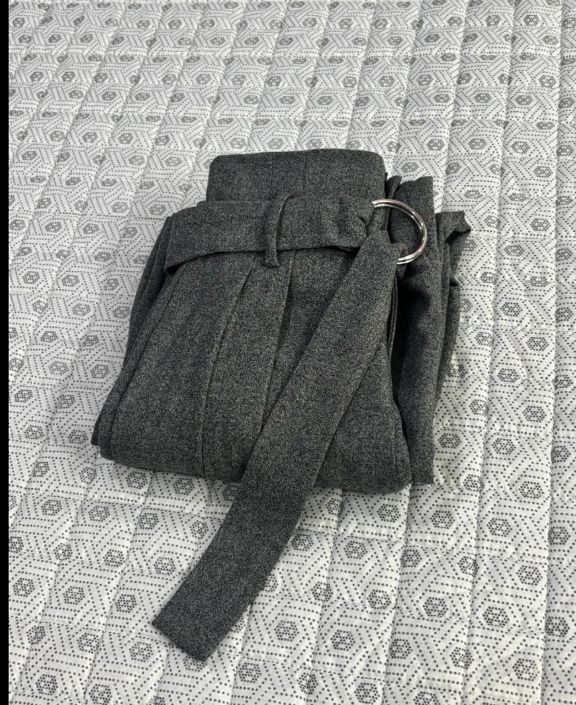 한섬 이로 IRO 회색 와이드 팬츠 벨트 24.4 상품이미지5