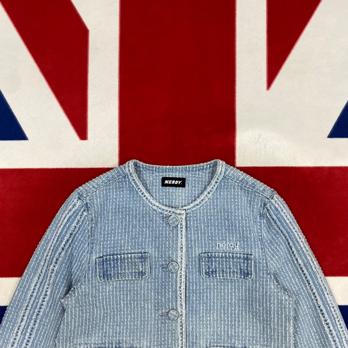 널디 데님 트위드자켓 여성FREE 상품이미지3