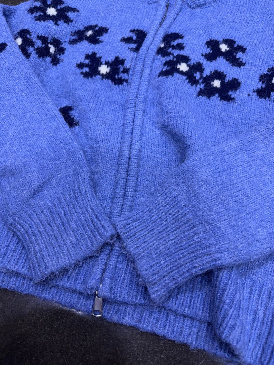 미즈민 엘리스 플라워 니트 집업 스웨터 상품이미지8