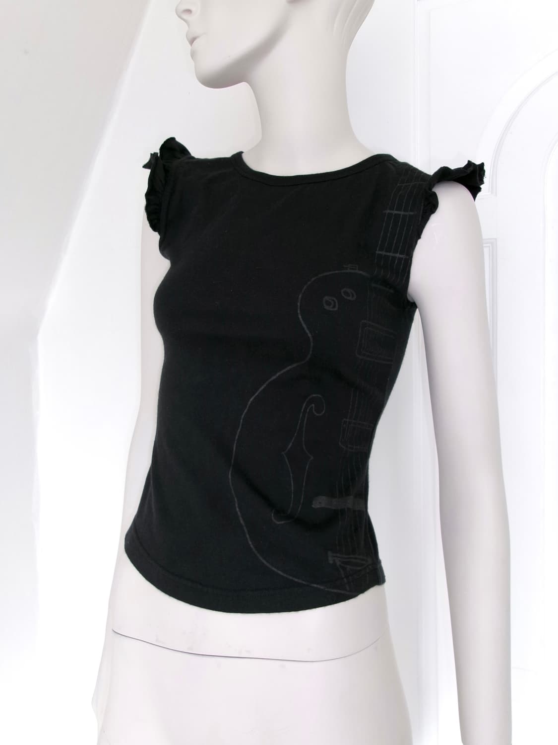 Guitar Print Top 상품이미지3