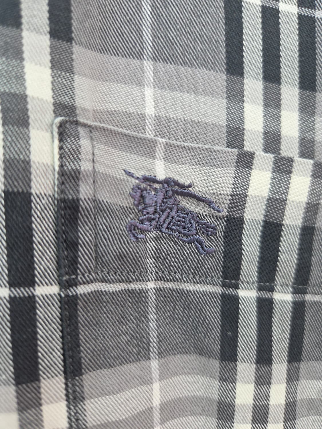 L 버버리 체크 남방 셔츠 상품이미지4