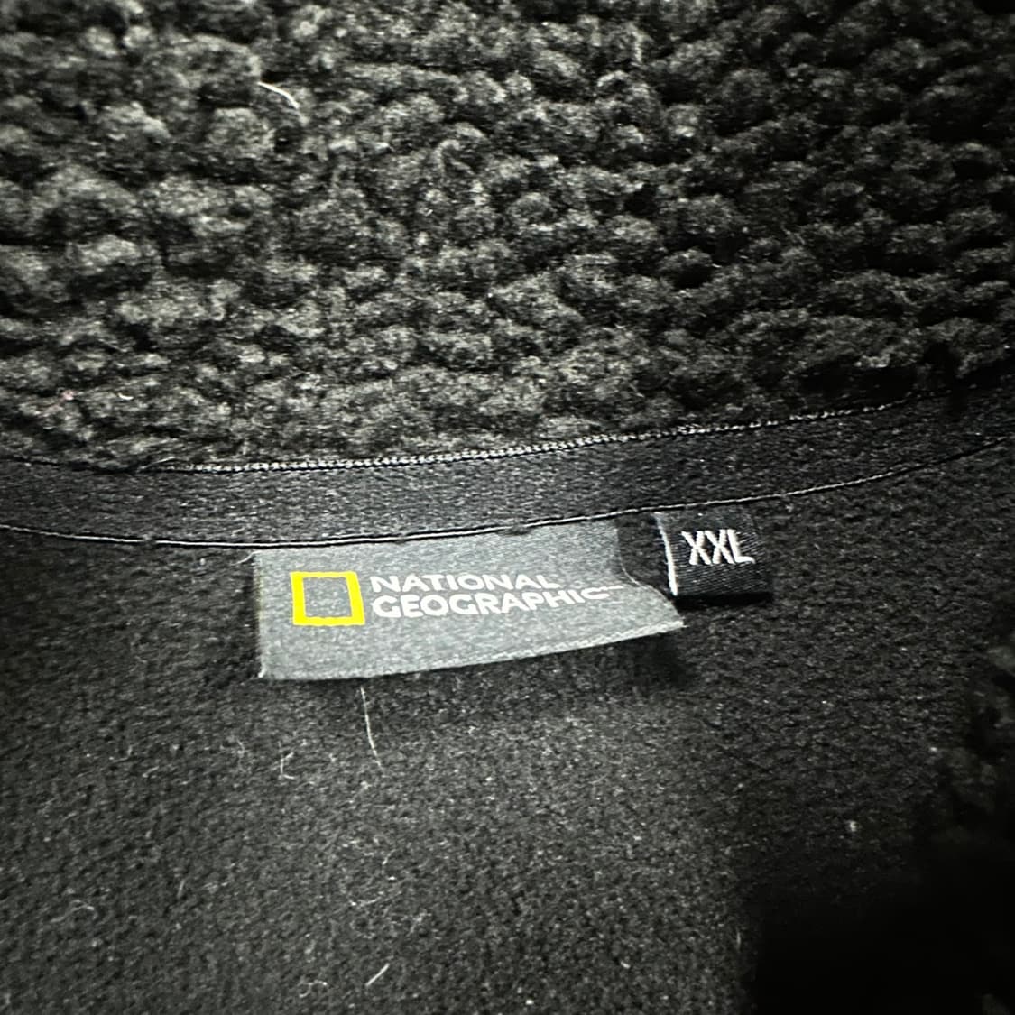 ✨ (바배) 내셔널 지오그래픽 블랙 뽀글이 플리스 집업  상품이미지3