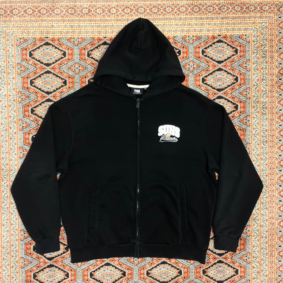 NBA 프린팅 블랙 후드집업 남성XXL 상품이미지1