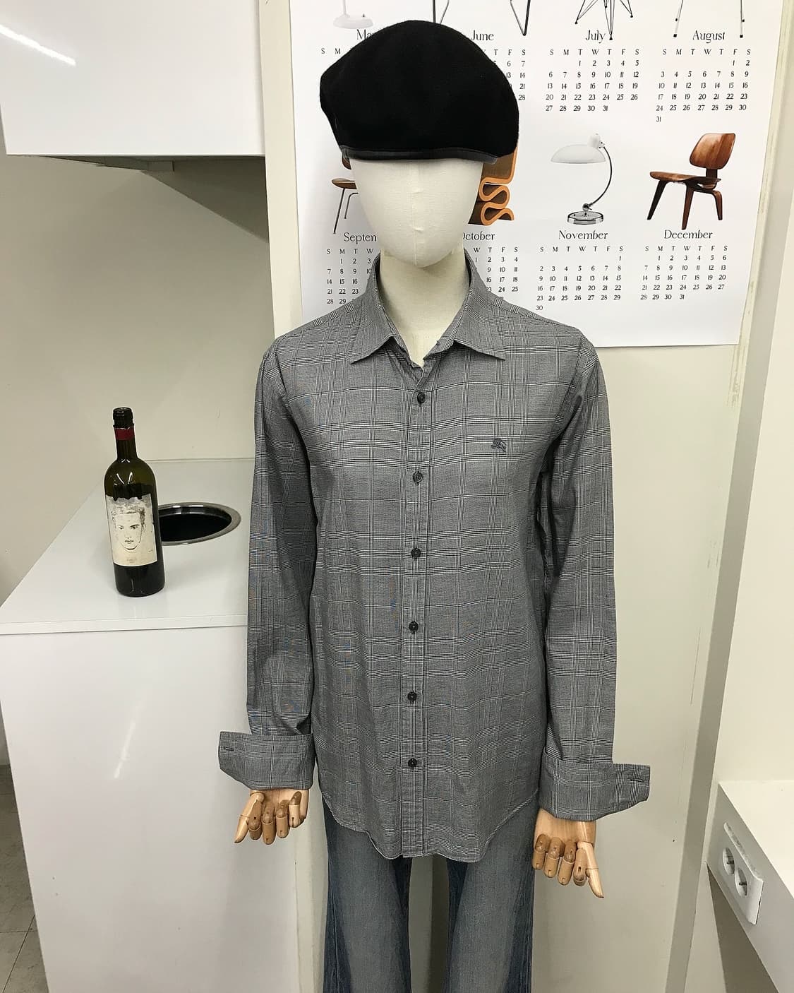 버버리 로고 체크 셔츠 상품이미지6
