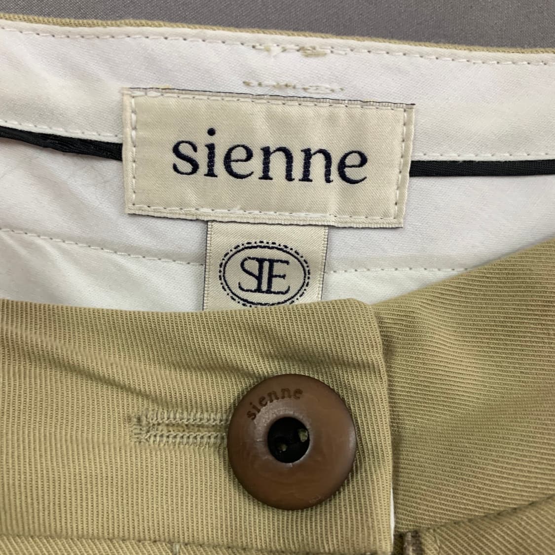 M SIENNE 시엔느 마틴 턱 베이지 팬츠 면바지 상품이미지5