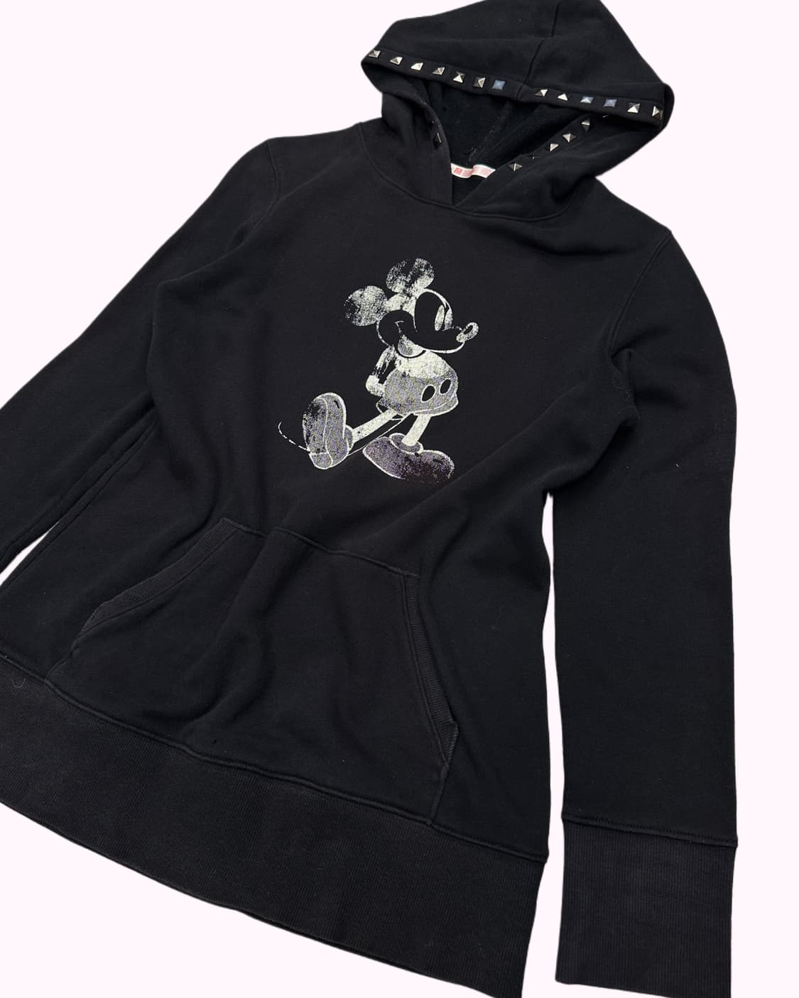 mickey printing stud hood t-shirt 상품이미지3