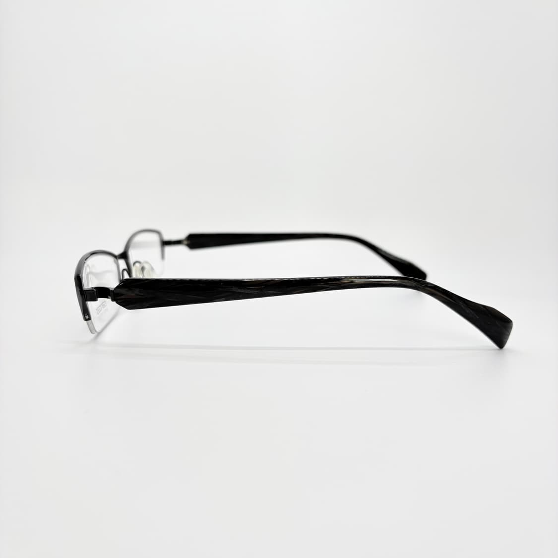 GANGES 블랙 슬림 스퀘어 반무테 상품이미지4