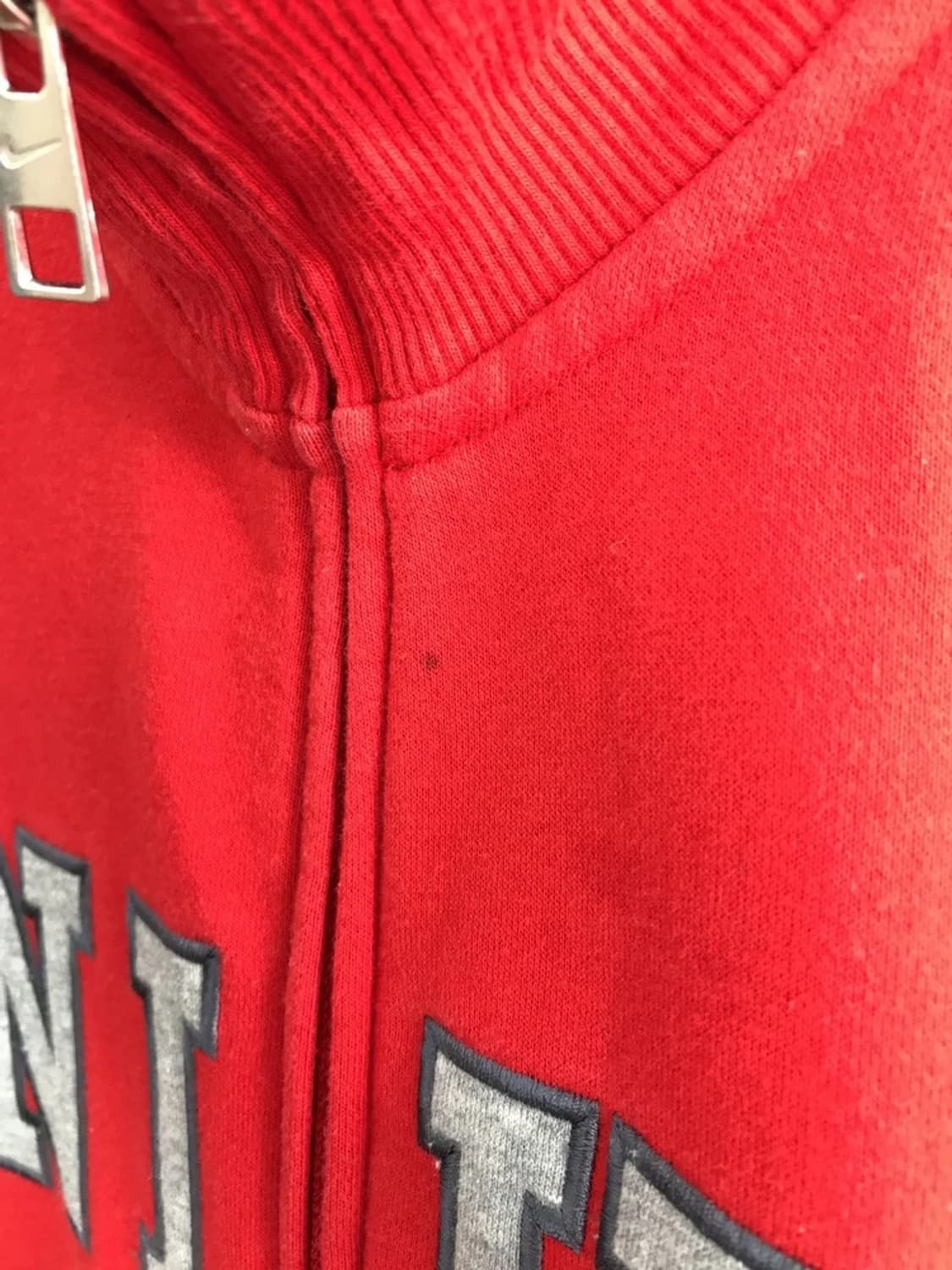 Nike Spellout Red Zip-up Sweatshirt 상품이미지5