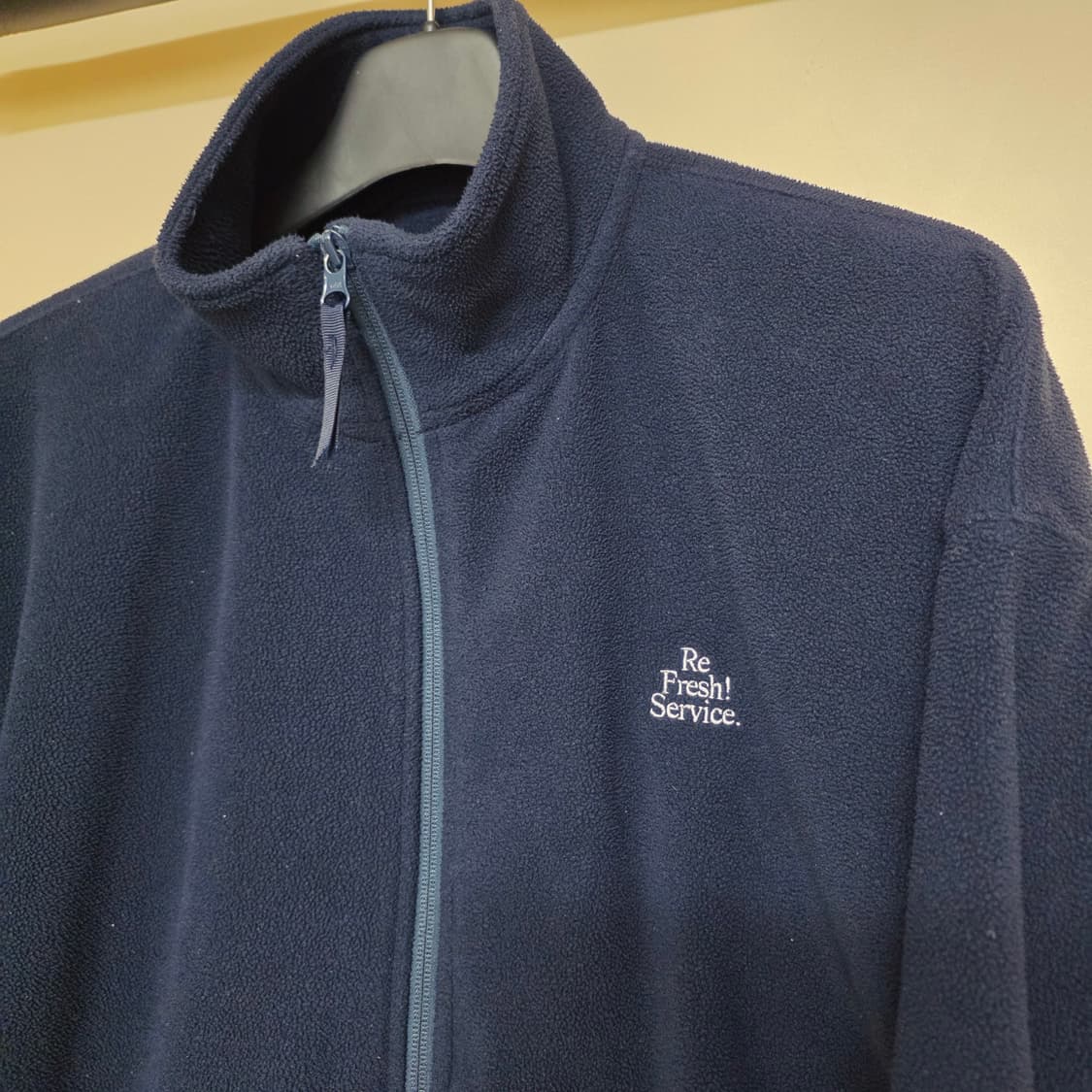 [L] 프레쉬서비스 플리스 트랙수트 셋업 네이비 상품이미지4