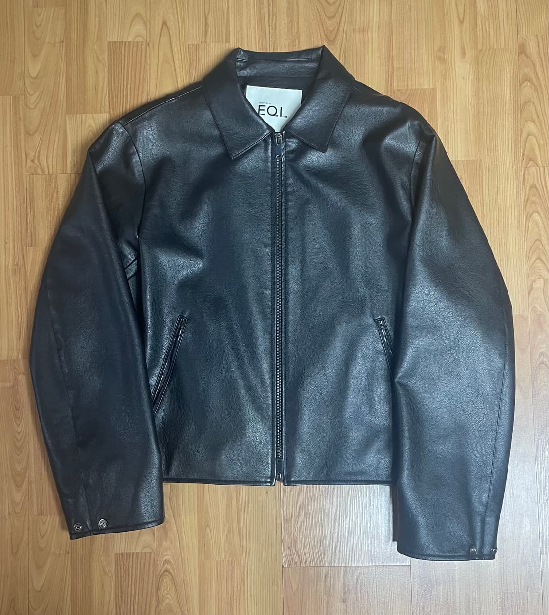 EQL 싱글레더자켓m팝니다 상품이미지2