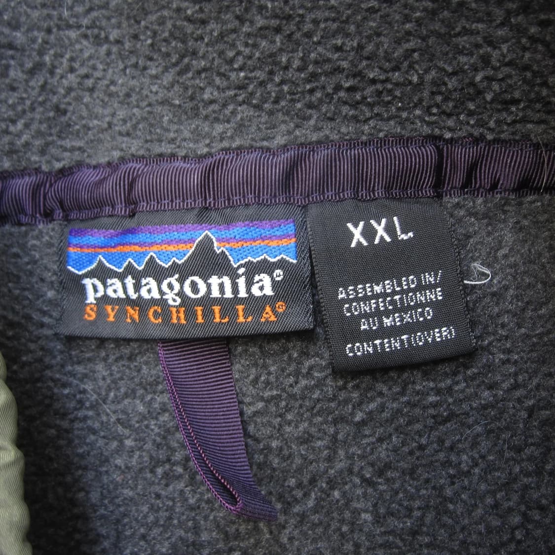 90s 후반 파타고니아 신칠라 스냅-T 다크그레이/올리브 상품이미지4