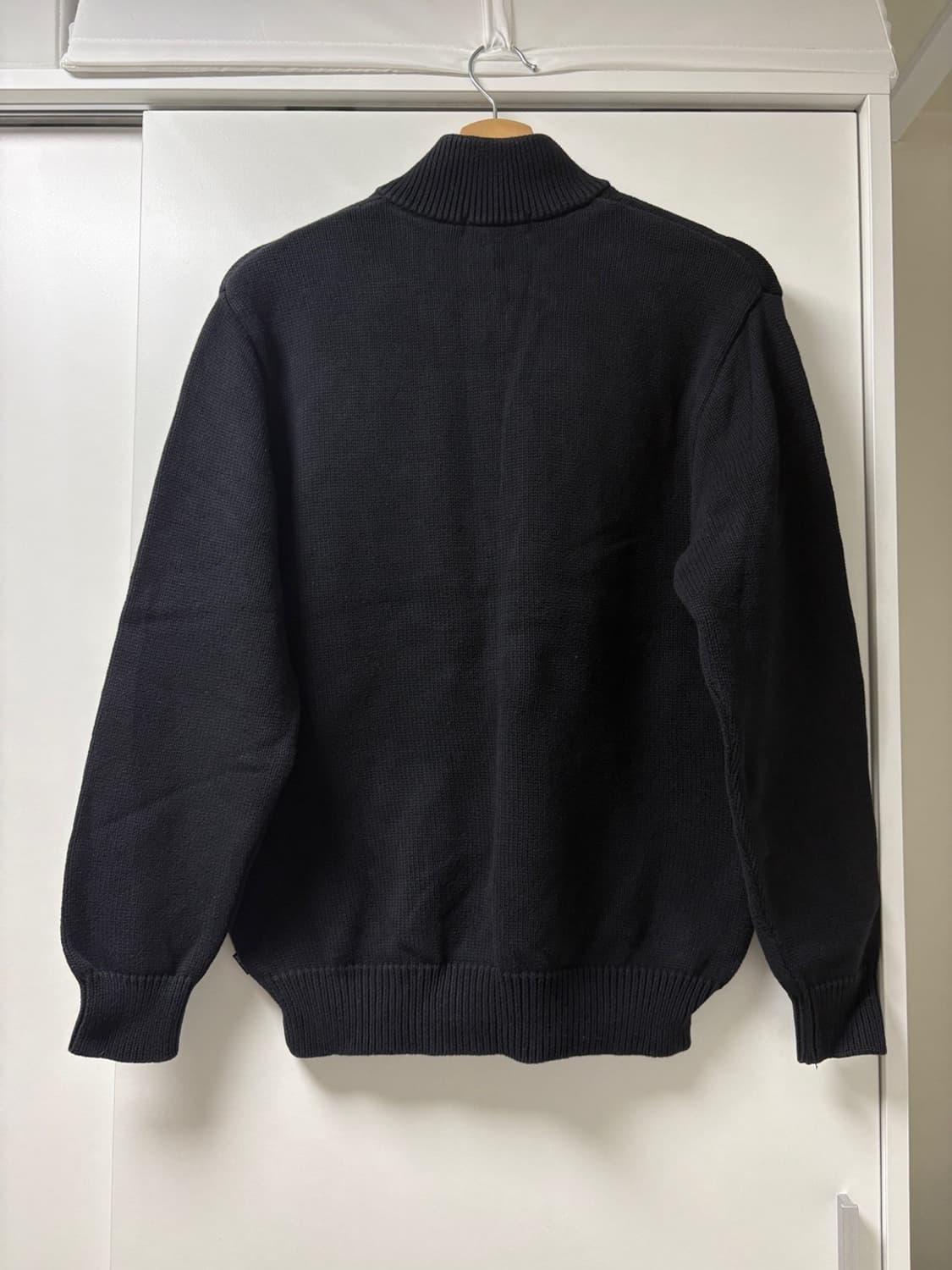 슈프림 하프 집업 니트 블랙 상품이미지5