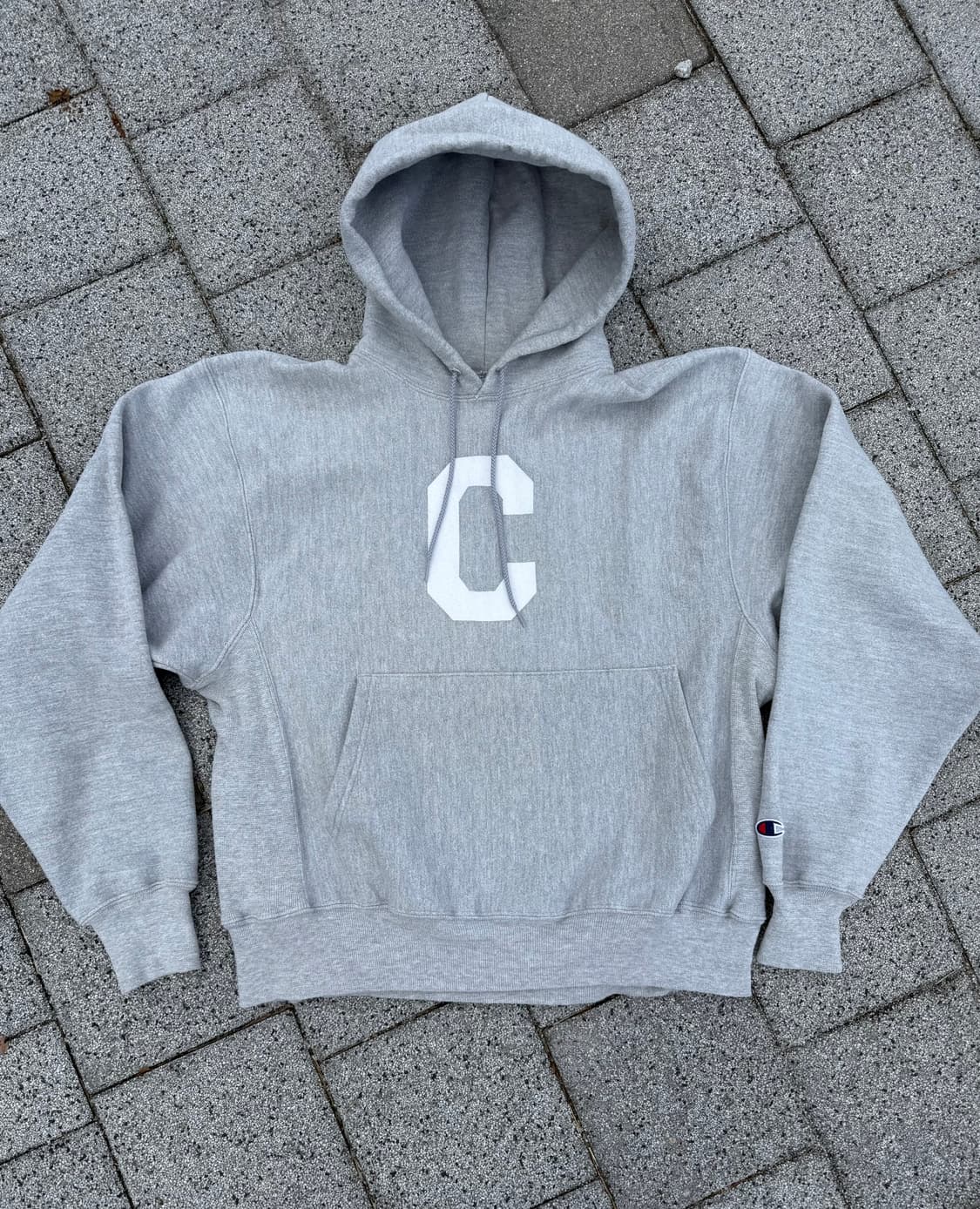 90-00s Champion 리버스위브 C로고 후디 상품이미지1