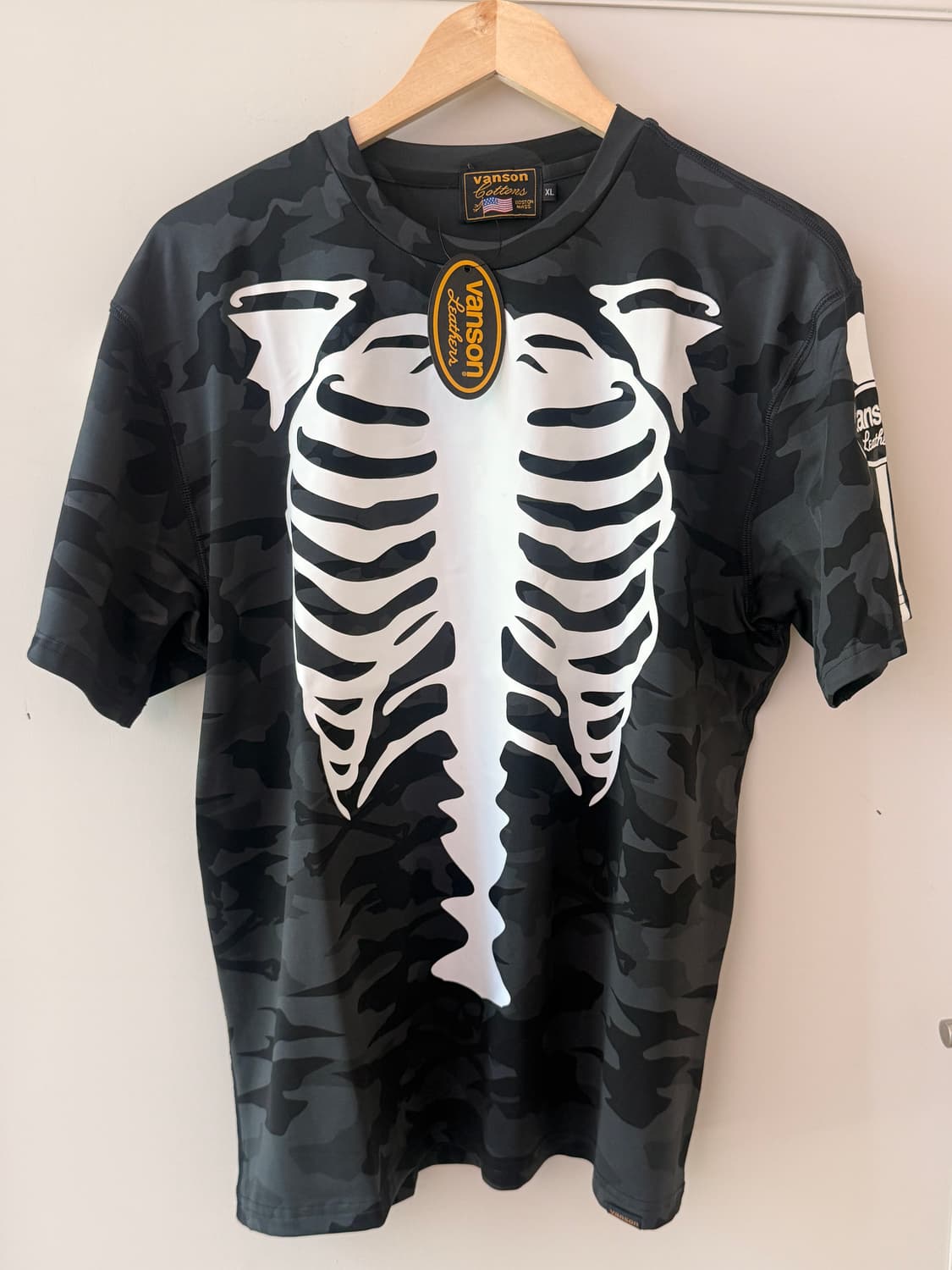 밴슨( Vanson Leathers) BONE 카모 반팔티 상품이미지2