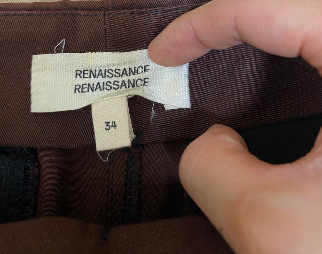 (샵아모멘토) 르네상스 르네상스 와인색 바지 34사이즈  상품이미지3