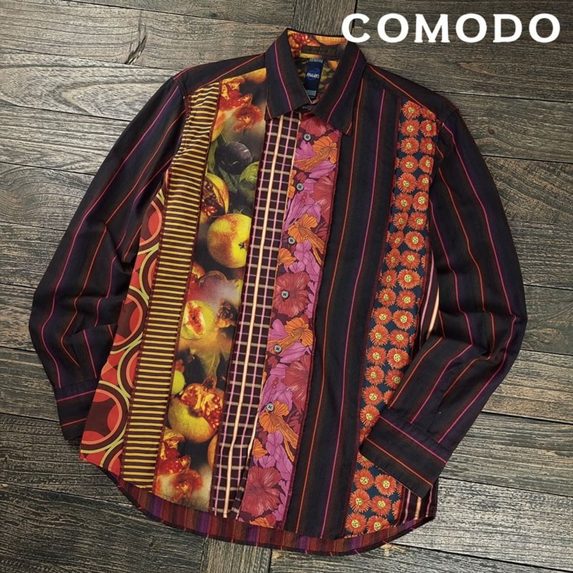 [코모도] 빈티지 패턴 스트라이프 셔츠 M19147 상품이미지1