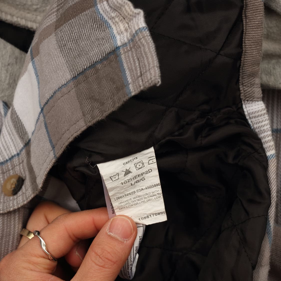 랭글러 플란넬 누빔 자켓 XL B118 상품이미지4