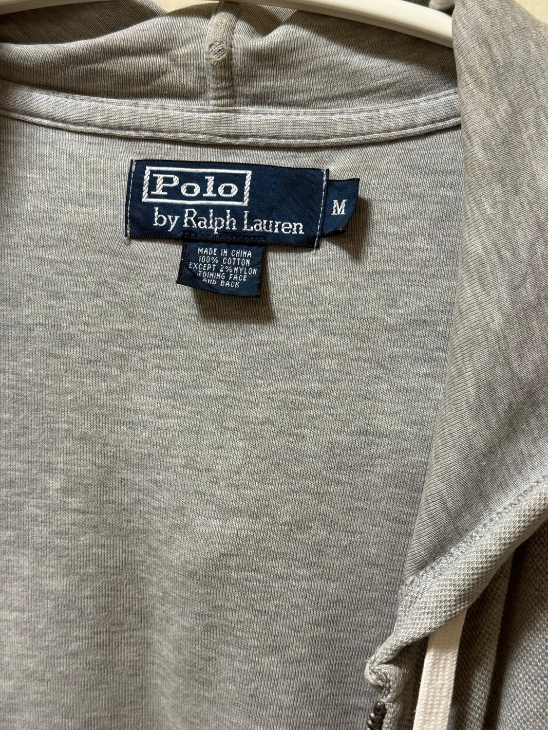 폴로 후드집업 그레이 M 상품이미지5