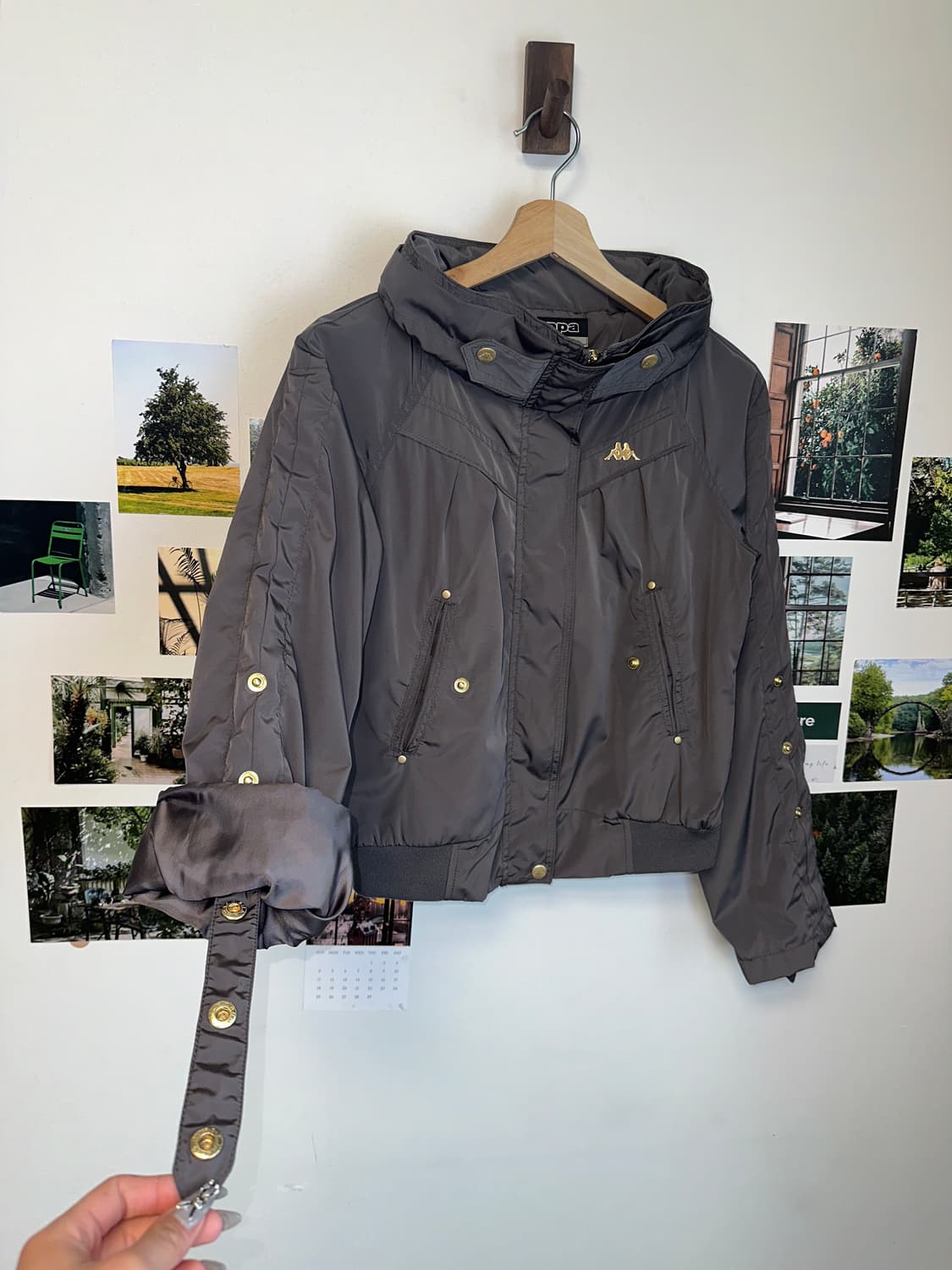 Kappa charcoals y2k 바람막이 상품이미지5