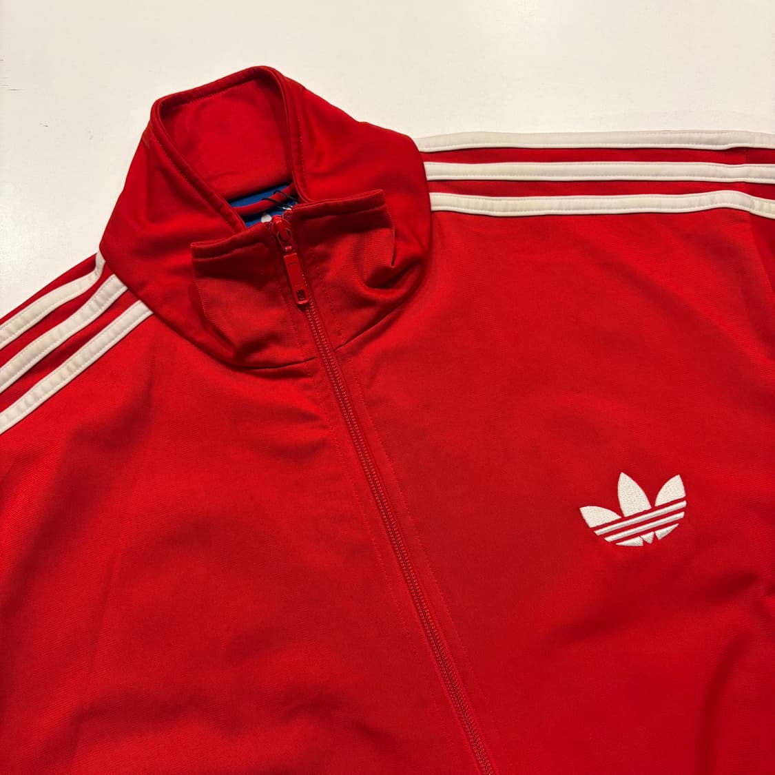 [XL] 12s 아디다스 파이어버드 삼선 빨간색 트랙탑 C225 상품이미지3