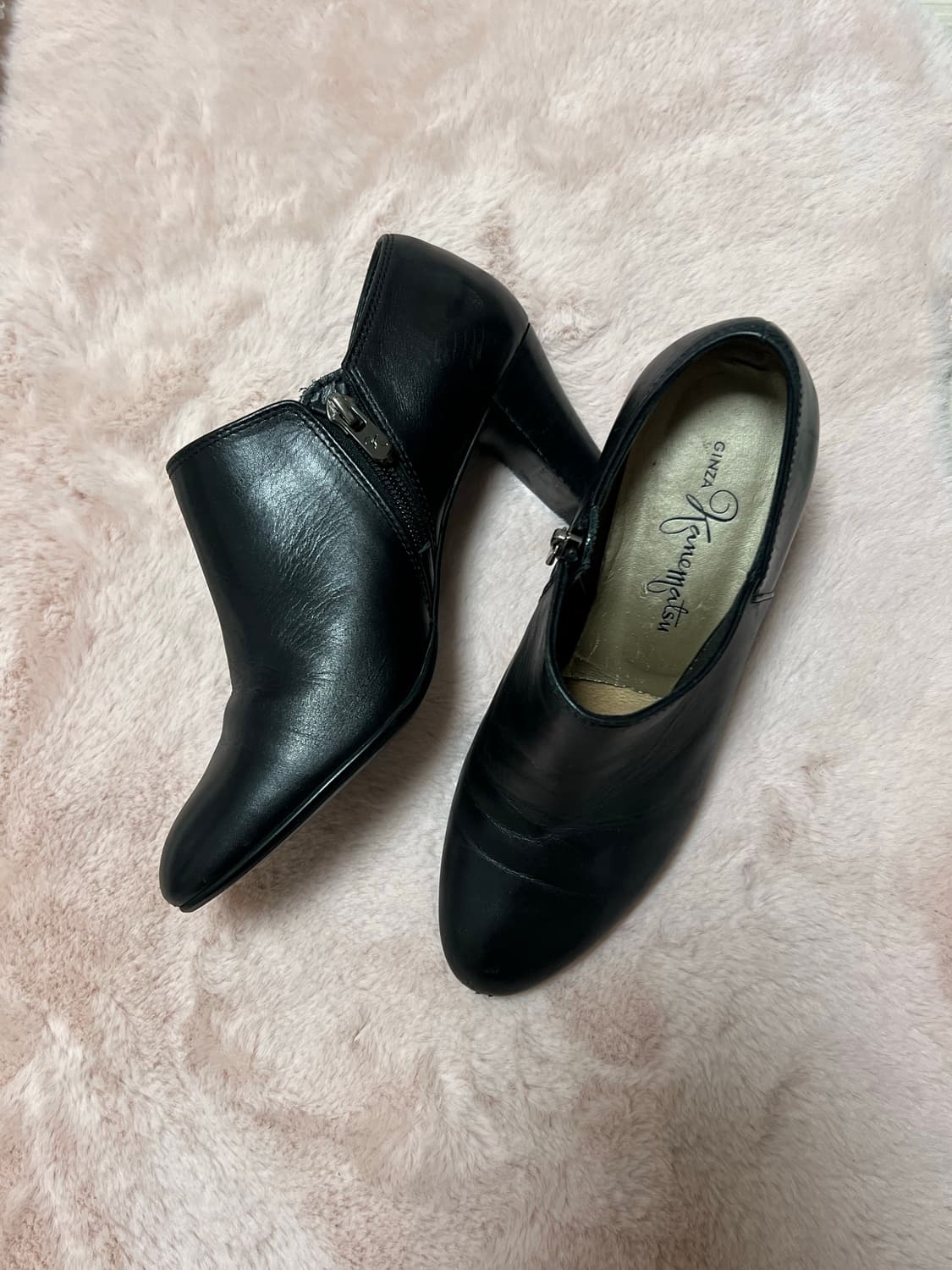 일본빈티지 갸루 레더 앵클부츠 오네갸루 y2k 공겜여주 상품이미지1