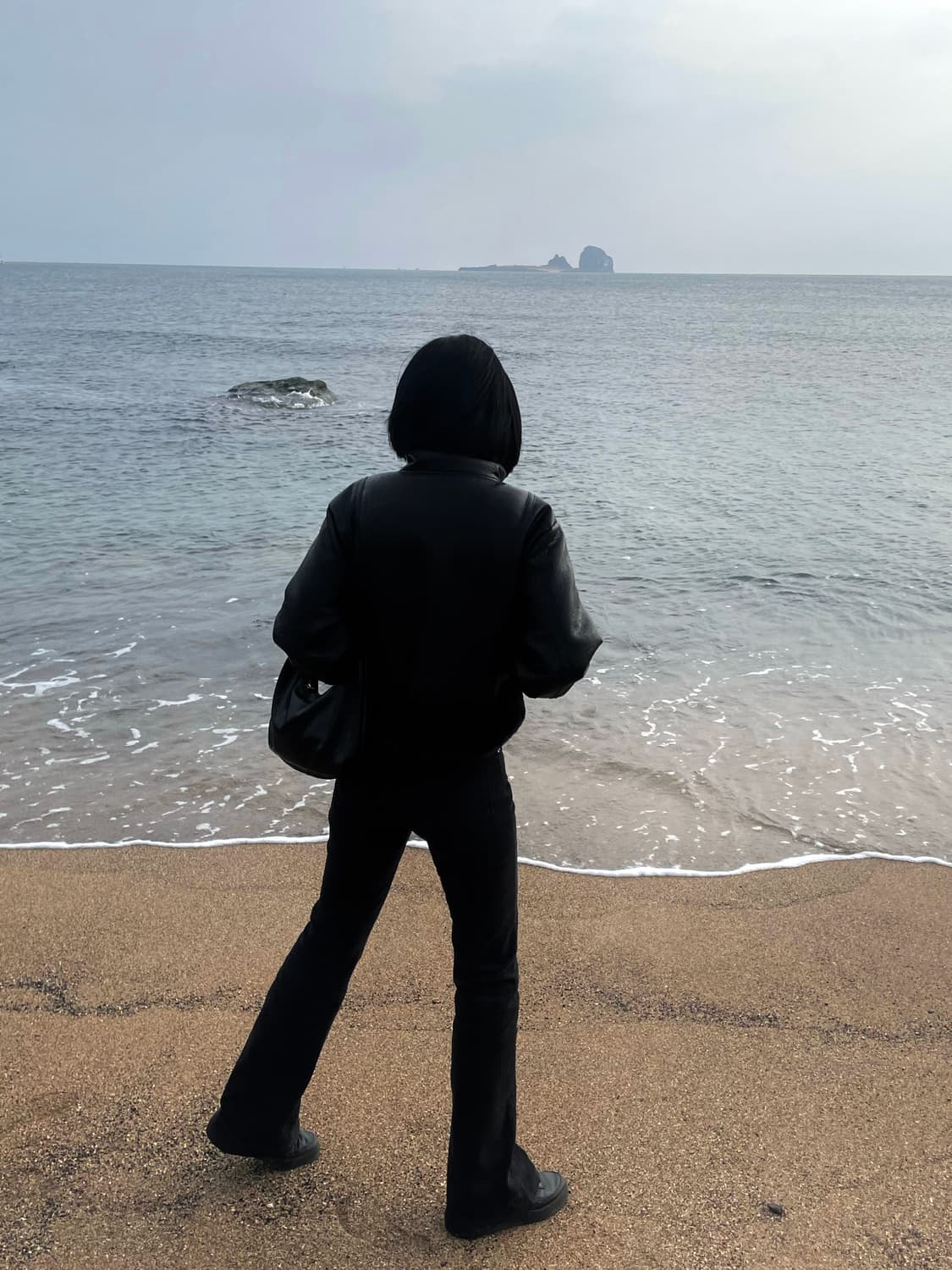 보헤미안 서울 흑청 부츠컷 데님 팬츠 상품이미지1