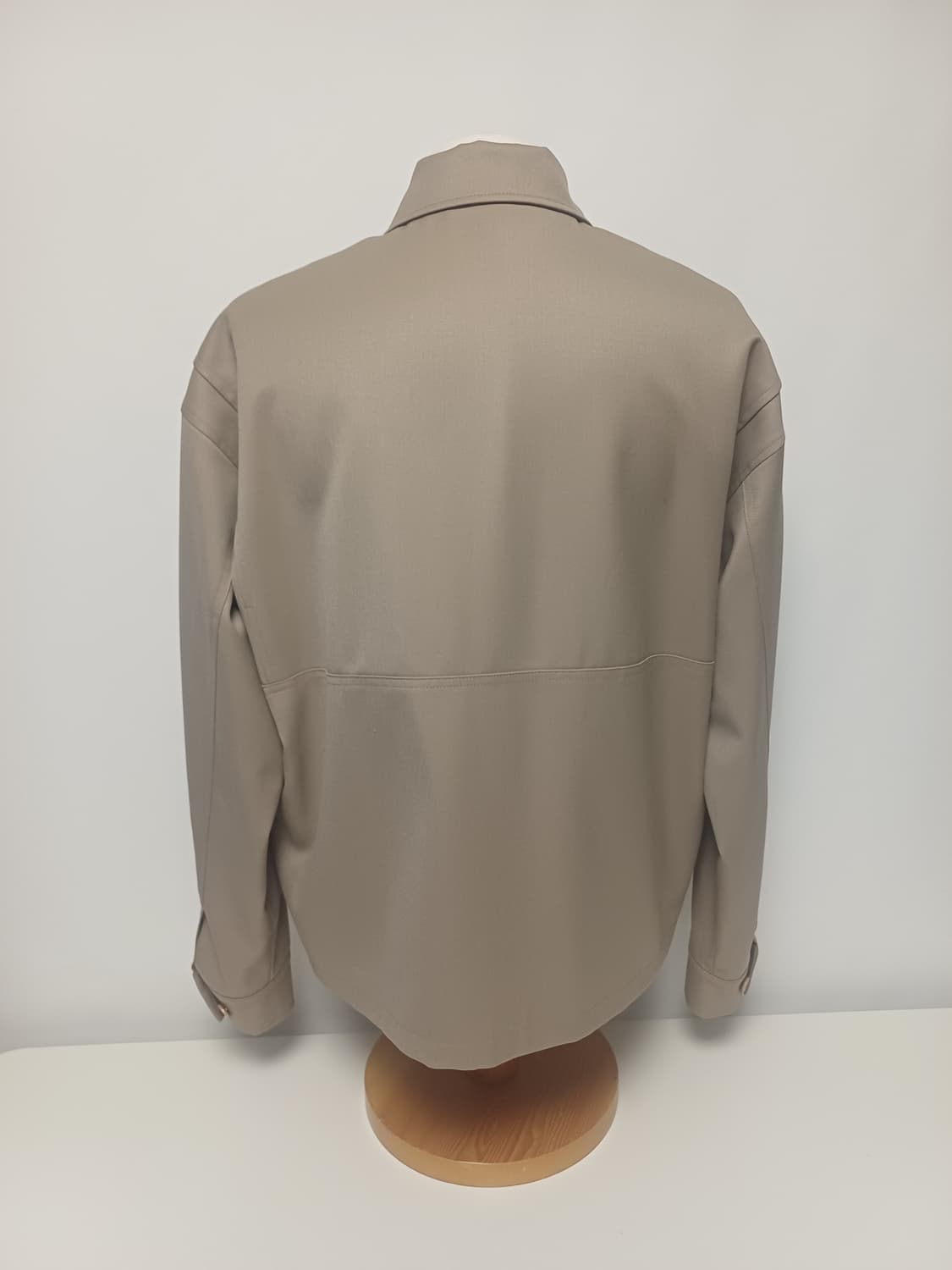 [L] 쿠어(COOR) 울 블렌드 발마칸 집업 블루종 (베이지) 상품이미지3