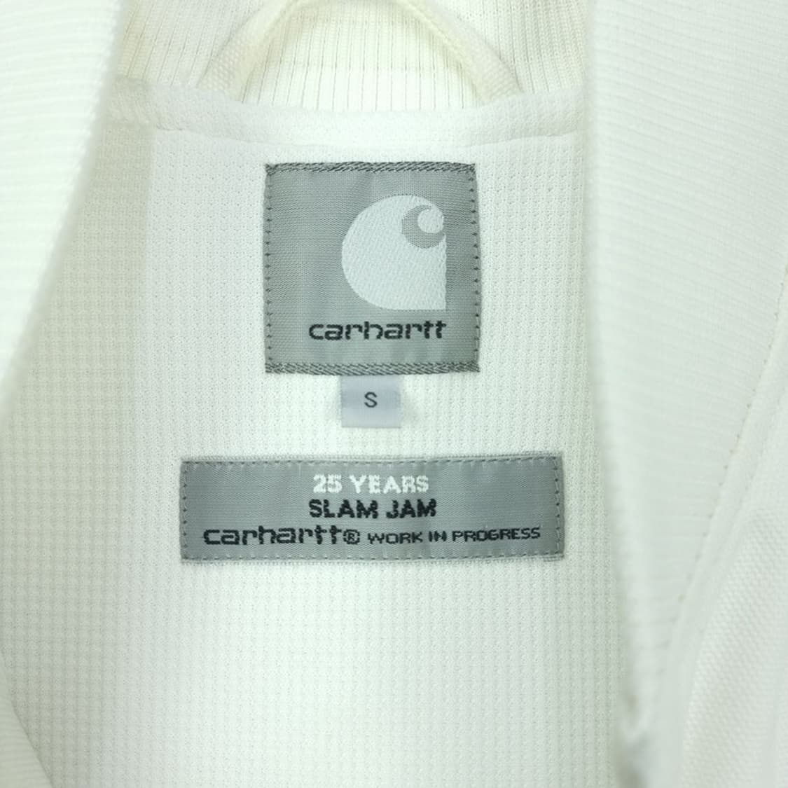 칼하트 X 슬램잼 로고 패치 테이핑 워크 베스트 조끼 화이트 M16770 상품이미지7