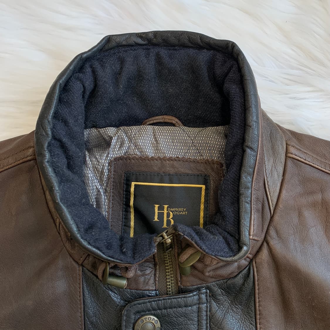 일본 빈티지 HUMPHREY BOGART 사슴 가죽 자켓 1739 상품이미지4