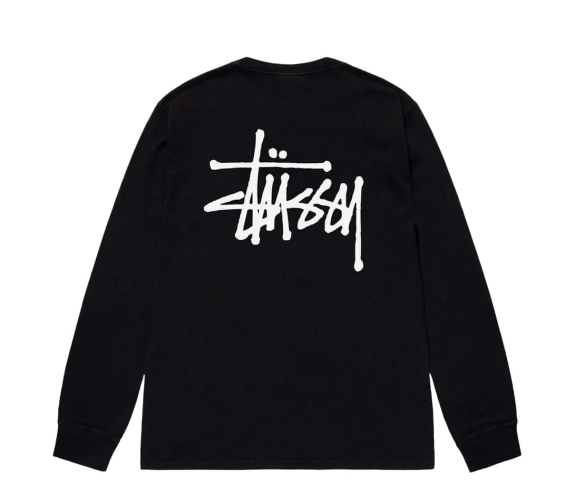 스투시 베이직 롱슬리브 블랙 상품이미지2