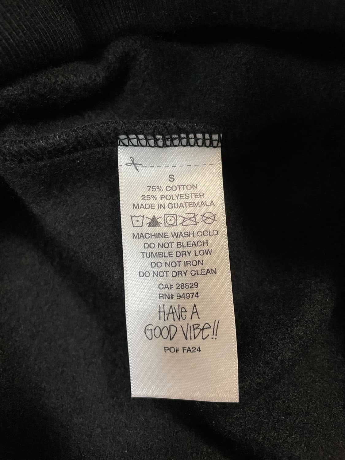 (S)스투시 자수 후드티 블랙 상품이미지4