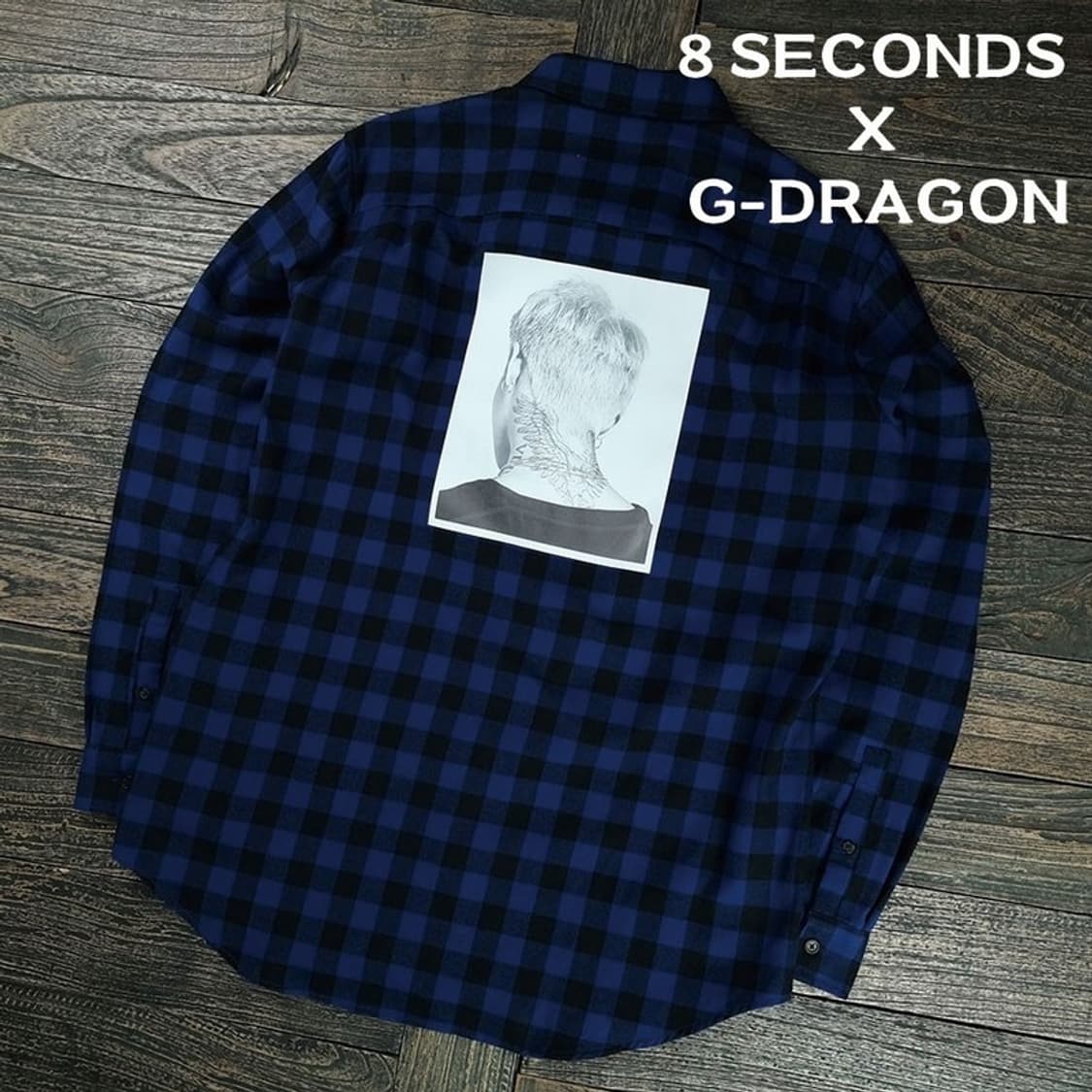[에잇세컨즈 X GD 지드래곤새상품) 프린팅 체크 셔츠 M19392 상품이미지1