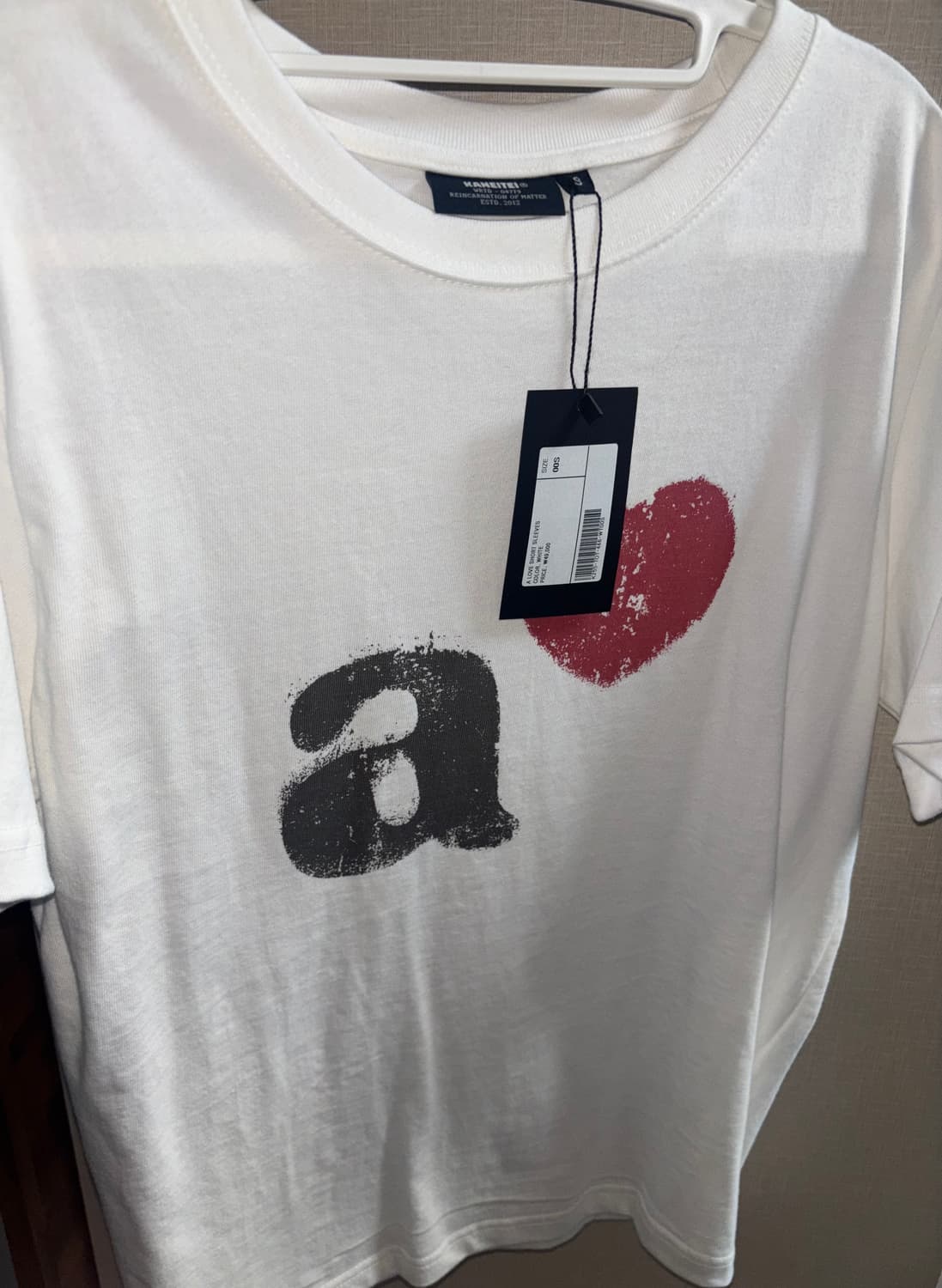 카네이테이 A LOVE SHORT SLEEVES (WHITE) 상품이미지2