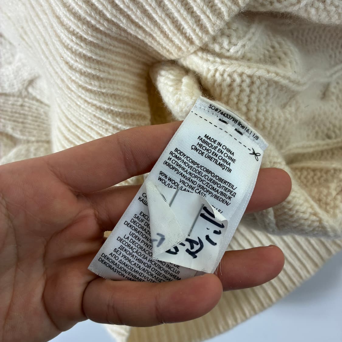 Polo  폴로 랄프로렌 신형 qr 자수 울캐시미어 꽈배기 니트 가디건  상품이미지6